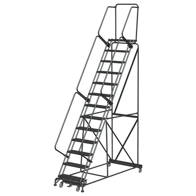 Ballymore Rolling Ladder Overall Height 163 in Steps 13 Cap 450 lb