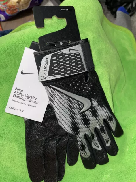 Nike Alpha Varsity Batting Gloves DRI-FIT  Small/Unisex/Diamond Sports  NWT🔥