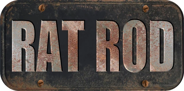 ProSticker Rat Rod Series Rust Is A Must Decal - 4x7 Inch Weatherproof Vinyl Sticker