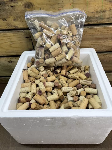 Lot Of 100 Used Wine Bottle Corks - Variety Crafts - Mixed Sizes