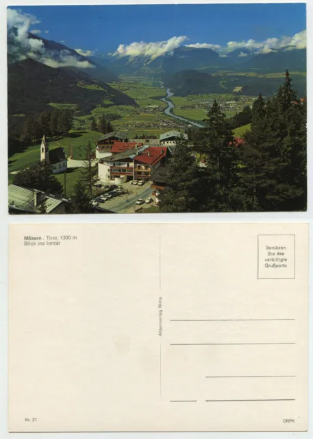 49477 - Mösern, Tirol - Blick ins Inntal - alte Ansichtskarte