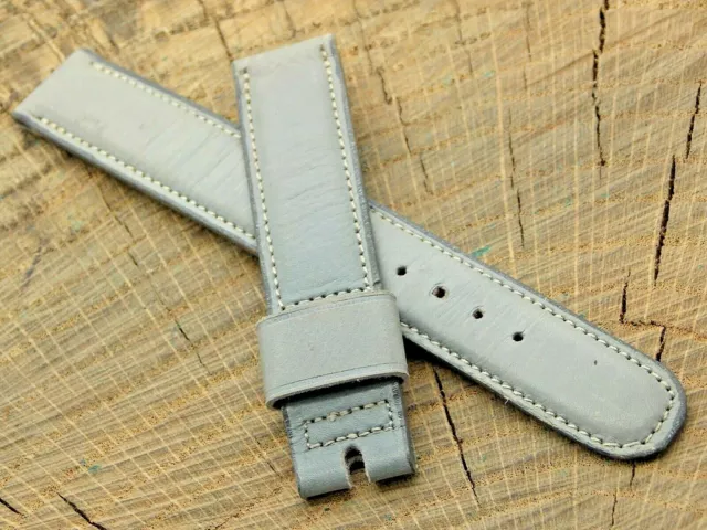 Vintage NOS Unused Benrus Gray Calfskin Watch Band 16mm 5/8" Mens 1940's-1950's