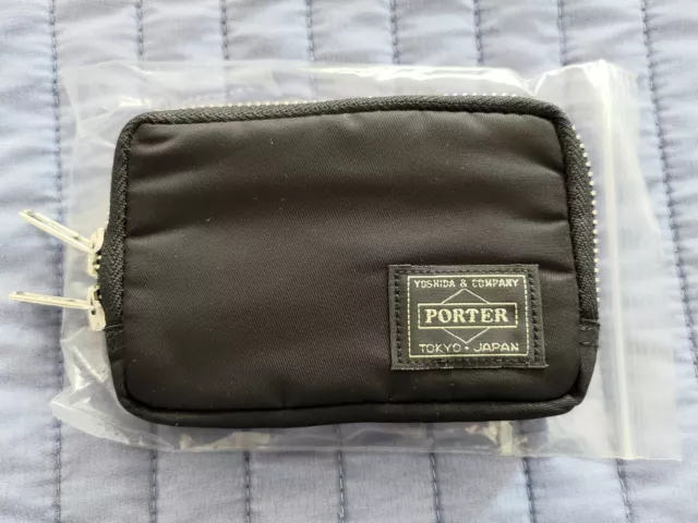 Porter Yoshida Japan Slim Wallet Pouch Card Holder New Black Head Porter