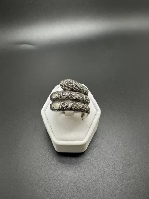 Ring Größe 55 925 SILBER Sterling silver Silberring  Zirkonia Snake Schlange