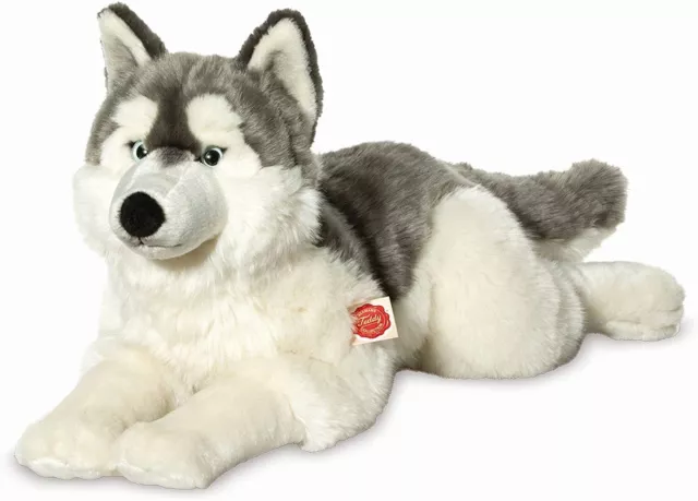 Teddy Hermann Husky liegend 60 cm 92782 Kuscheltier Plüschtier Stofftier