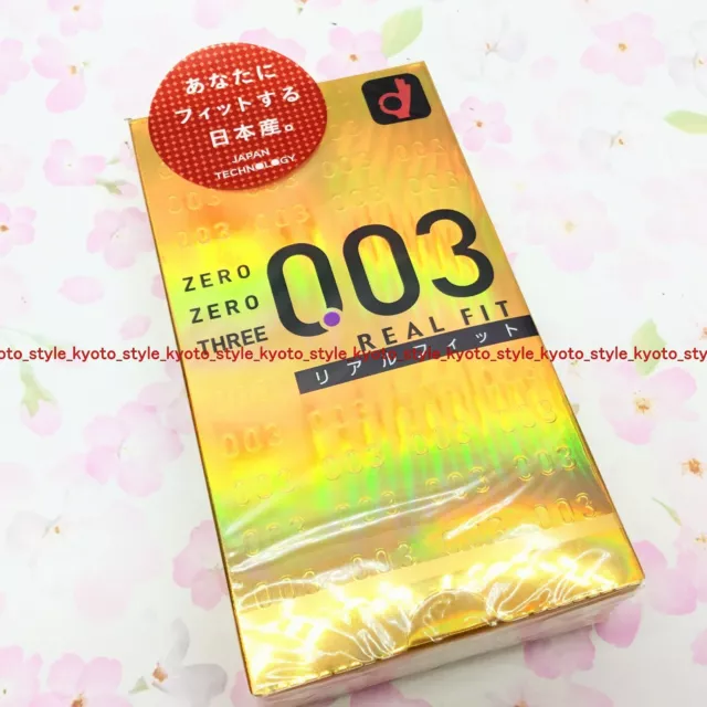 OKAMOTO 003 Condones Real Para 0.03MM 10 Piezas 1 Caja 70211 Japón