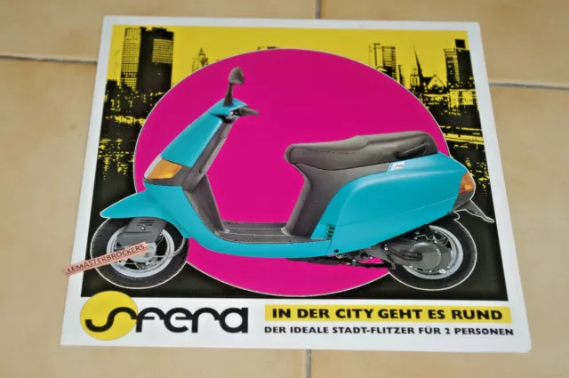 PIAGGIO SFERA 50  - Brochure pub adversing scooter catalogue poster dépliant