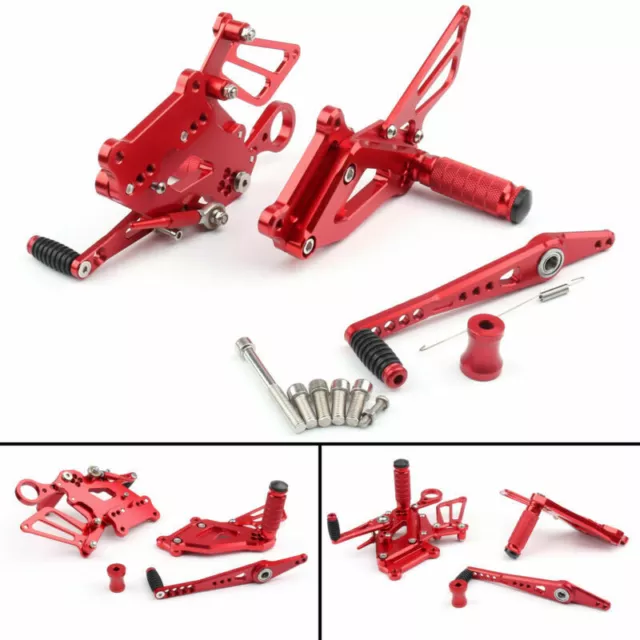 Motorcycle CNC Footrests Rear Sets Repose pieds Pour BMW S1000RR 2015-2017 Red