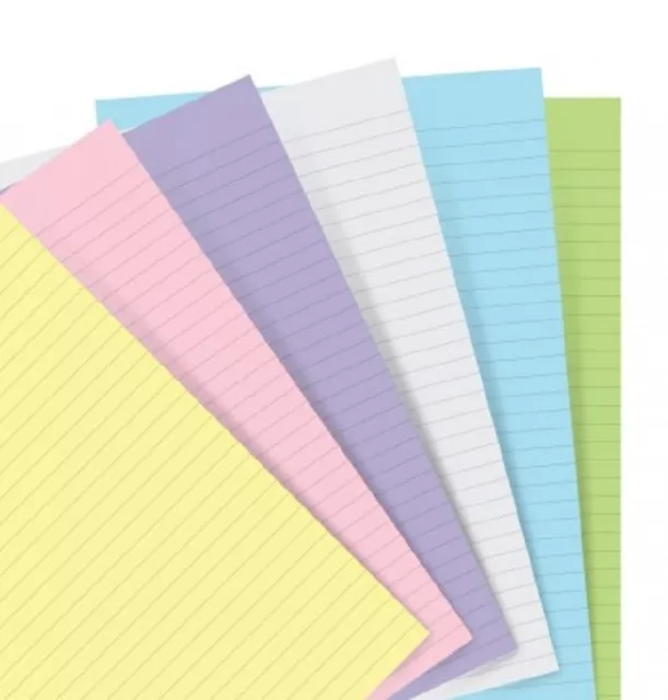 Filofax 122017 Notebook Pocket Pastel Ruled Paper Refill