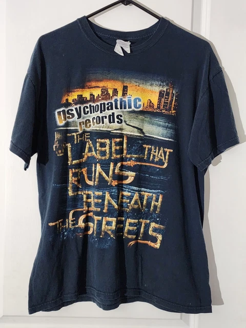 shirt L Psychopathic Records Label that runs beneath the streets icp