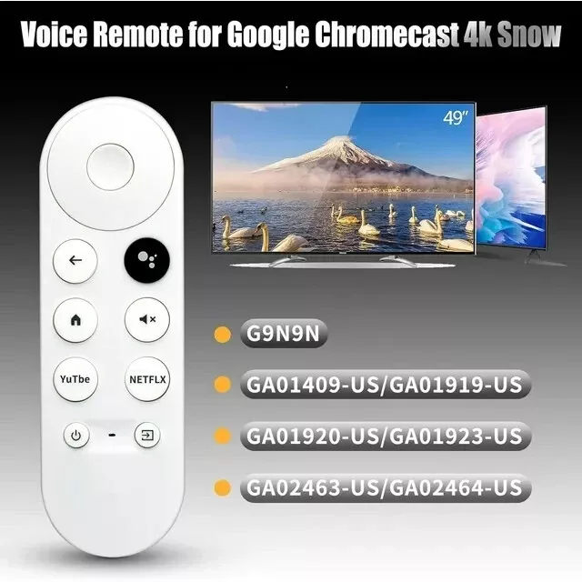 New Replacement For Chromecast With Google TV Voice Bluetooth IR Remote Control 3