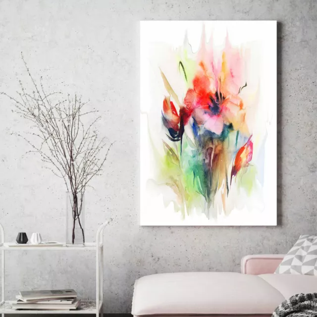 In Bloom Flowers Stretched Canvas Print Framed Wall Art Home Decor Painting Deco 2