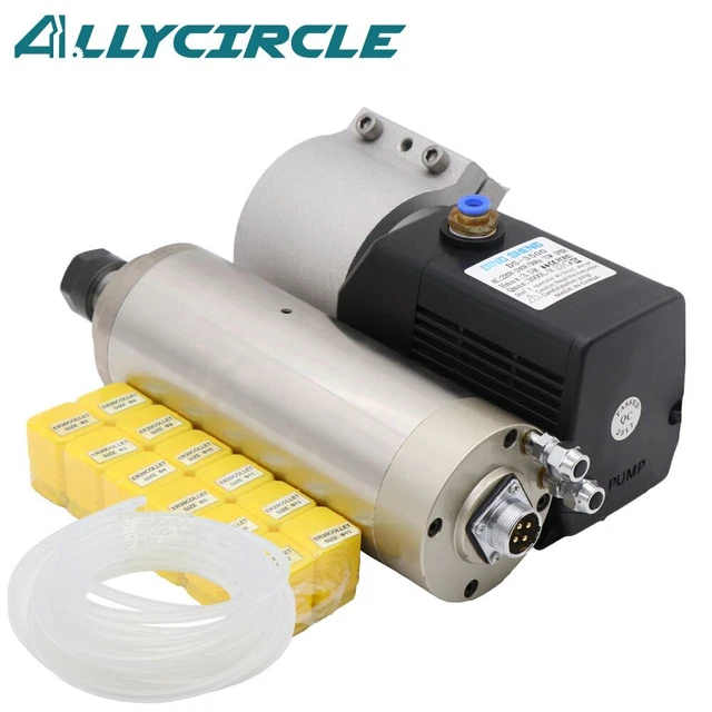 2.2KW Water Cooled Spindle AC220V+ER20 Collets+75W Water Pump+5M Water Pipe