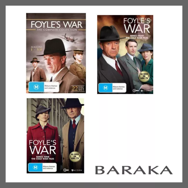 FOYLES Foyle's WAR Complete Collection Seasons 1 2 3 4 5 6 7 8 9 R4 DVD Box Set