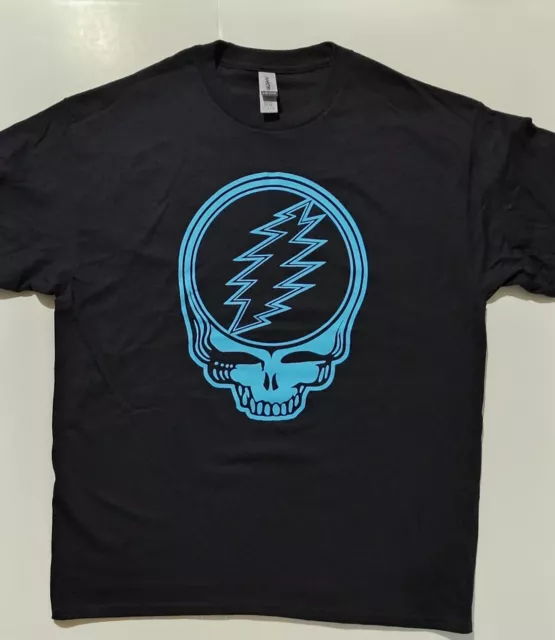 Grateful Dead - Turquoise glow in the dark Stealie lot shirt, SYF, JGB