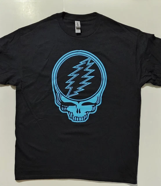 Grateful Dead - Turquoise glow in the dark Stealie lot shirt, SYF, JGB