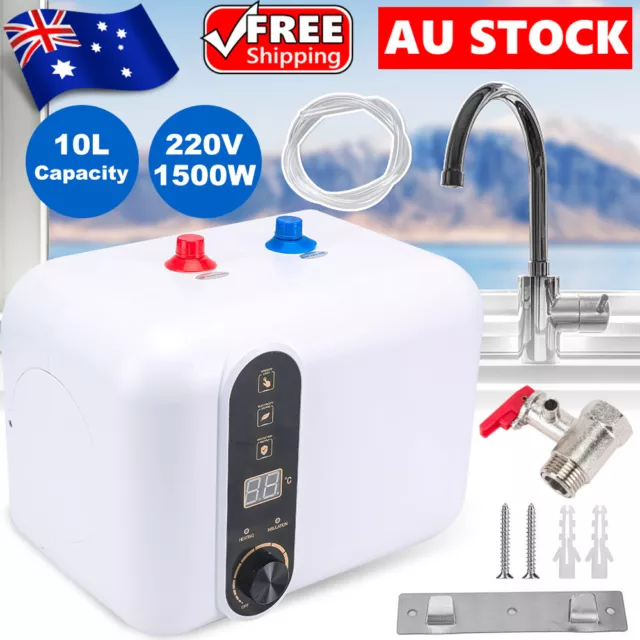 10L 1500W Mini Tank Electric Instant Hot Water System Under Sink Shower Heater