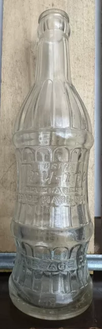 NICE 1924 Try-Me Beverages Savannah GA 10oz Embossed Cola Soda Bottle Georgia