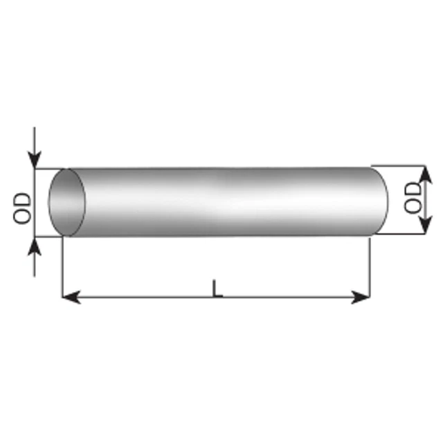 Tubo di scarico universale DINEX 93383 acciaio