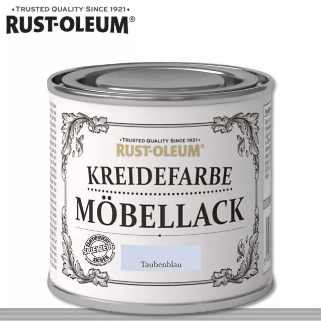 Rust-Oleum 125ML Color Tiza Barniz de Muebles Azul Paloma Shabby Chalky