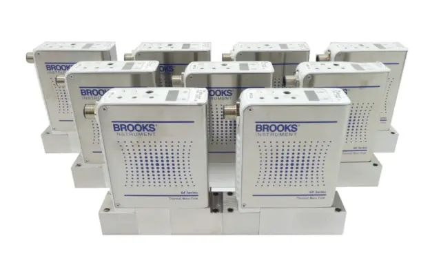 Brooks GF125CXXC Mass Flow Controller MFC Ar AMAT Reseller Lot of 9 Working