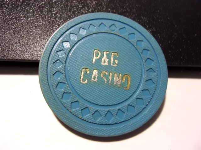 P&G CASINO $25 CARD ROOM casino gaming poker chip - Petaluma, California