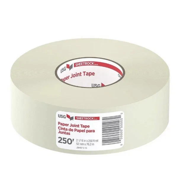 (20) Rolls Usg 250 ft  2-1/16" x 250' Sheetrock Drywall Wallboard Joint Tape