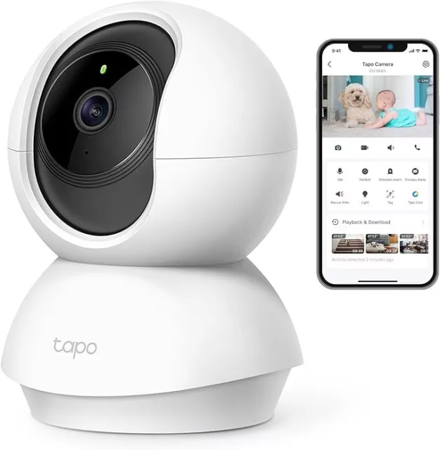 TP-Link WLAN-Überwachungskamera Tapo für den Innenbereich, FHD 1080P, Nachtsicht