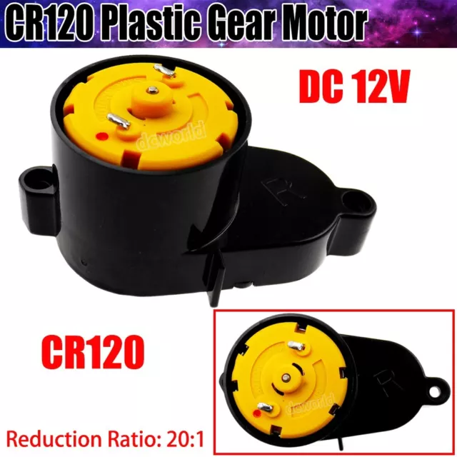 CR120 DC 3V-12V DC Gear Motor Reduction 500 Motor DC12V Electric Geared Motor FY