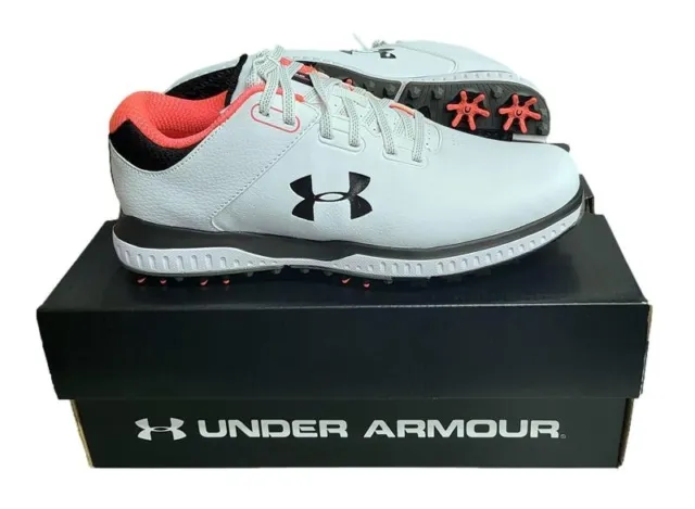 Under Armour Medal Rst 2 Mens Golf Shoes - White/Black - New In Box