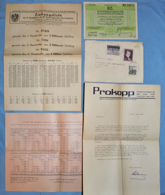 Paper Grouping Regarding Austrian National Lottery - 1966
