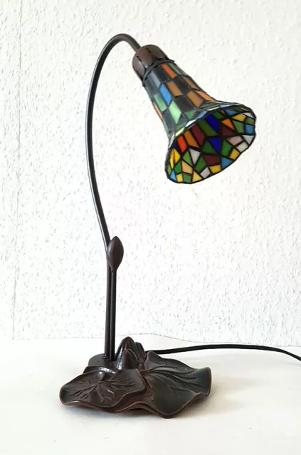 Stilarts Tischlampe antik alt Stand Tisch Lampe Tischleuchte Jugendstil 42x17cm