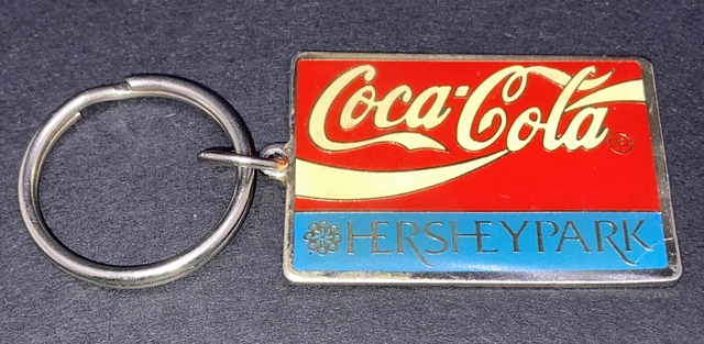 Hersheypark Coca-Cola Keychain Enamel Theme Park Vintage 1995