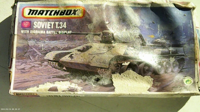 Matchbox T 34 MATCHBOX - 1/76 - #40082 - Soviet T.34 With Diorama Battle Display ...