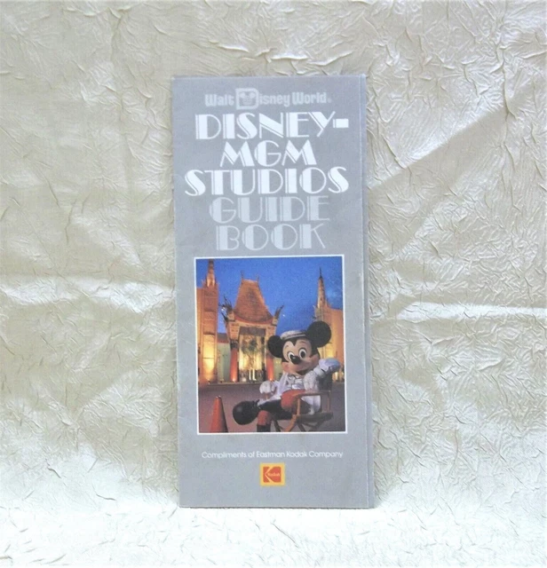 WALT DISNEY WORLD DisneyMGM Studios VTG 1989 Guide Book w/ Maps No
