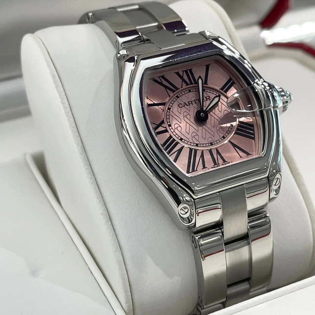 CARTIER ROADSTER PINK RIBBON BREAST CANCER AWARENESS LTD EDITION ref: W62043V3 CARTIER ROADSTER PINK RIBBON BREAST CANCER AWARENESS LTD EDITION ref: W62043V3