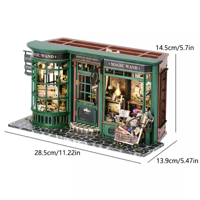 Professional title: "DIY Miniature Doll House Building Kit for Home Bedroom Deco 3