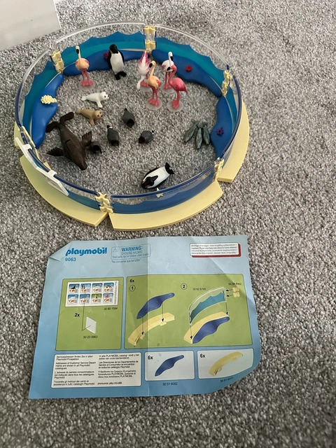 PLAYMOBIL 9063 DIVERSIÓN Familiar Recinto Acuario Pingüinos