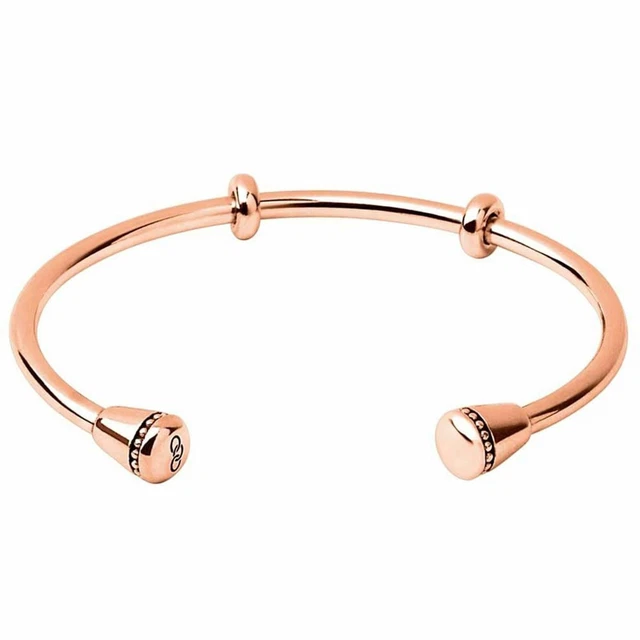 LINKS OF LONDON Ladies Amulet 925 Rose Gold Vermeil Cuff Bracelet M RRP290 NEW