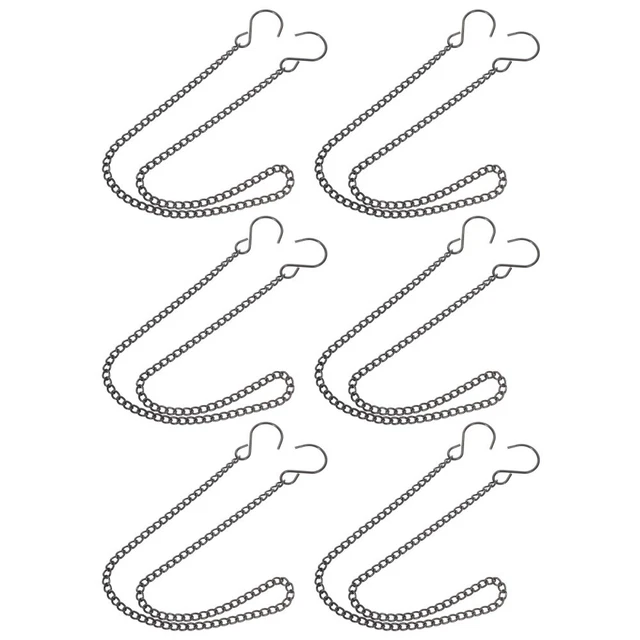 Catena, Catena Sospesa In Argento Da 35 Pollici Per Mangiatoia Per Uccelli Vaso Di Fiori E Carillon Da Giardino 5 Pezzi 78344886