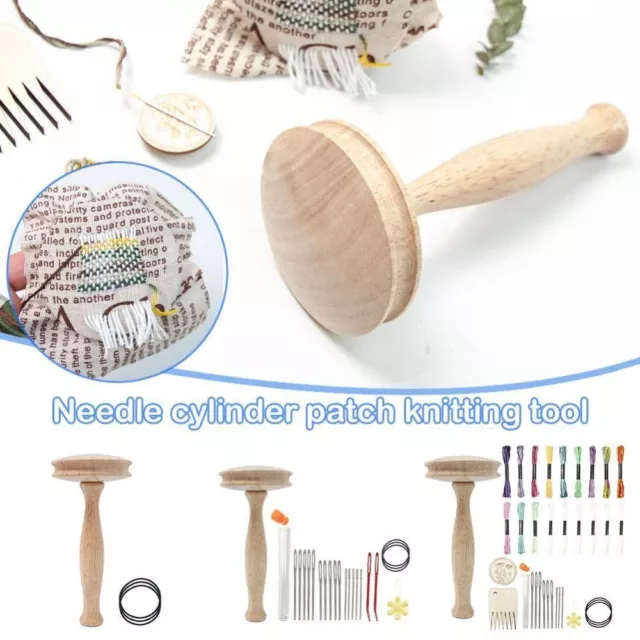 Supplies Kit Sewing Accesaries Patching Tool Mushroom Wooden Darning Tool