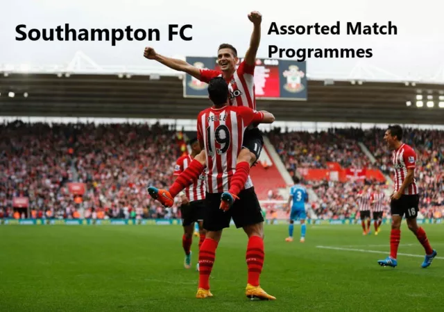 Southampton Football Club  Home, Away and Cup Match Programmes Season 2012/2013