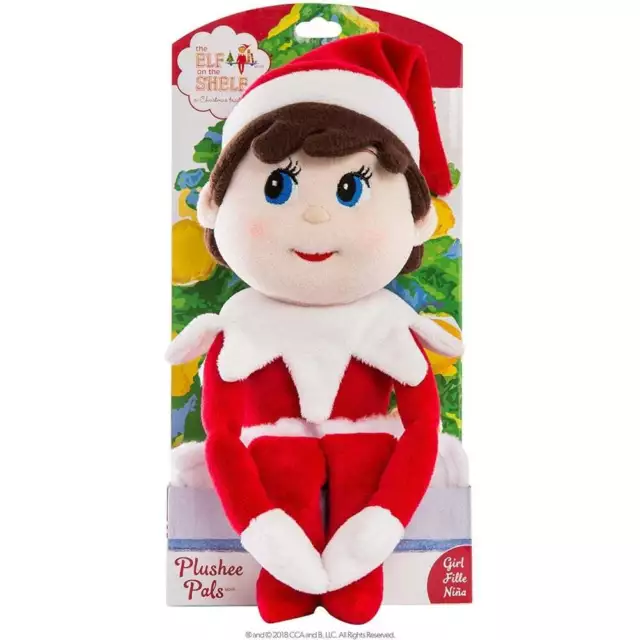 Official Elf on the Shelf Plushee Pal Huggable- Light Skin Girl - Girl 17"