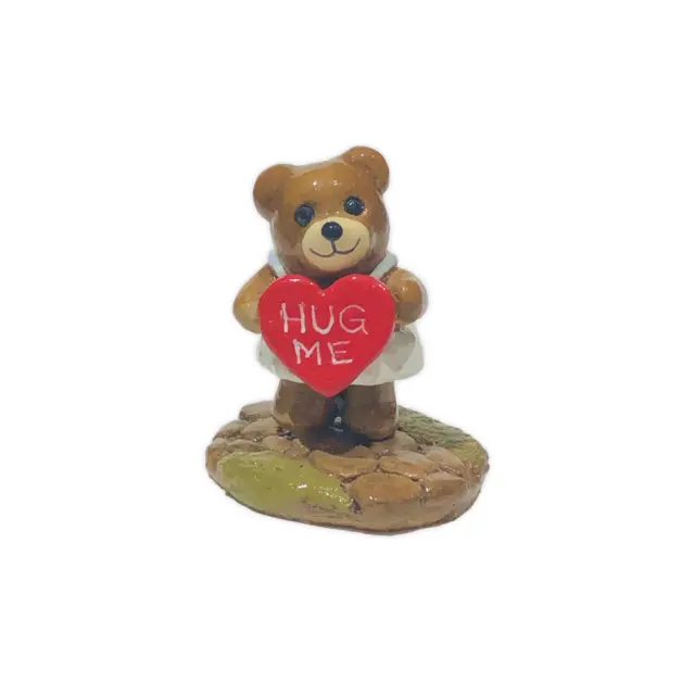 Wee Forest Folk T-08 Huggy Bear - White (RETIRED)