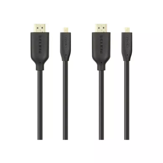 Cable Belkin 1m HDMI Micro D a HDMI A High Speed 3D Full HD dorado [2er]