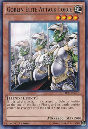 3 x Goblin Elite Attack Force (BP03-EN017) - Rare - Near Mint - 1st Edition