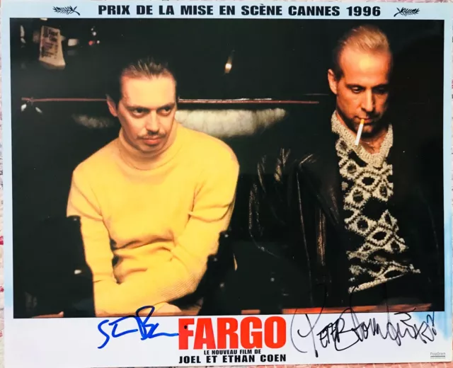 Peter Stormare & Steve Buscemi Signé Fargo Original Hall Carte En Personne