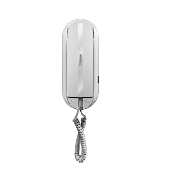 Bticino Sprint L2 Citofono Audio A 2 Fili - Bianco, Con Chiamata Al Piano E Tasto Configurabile