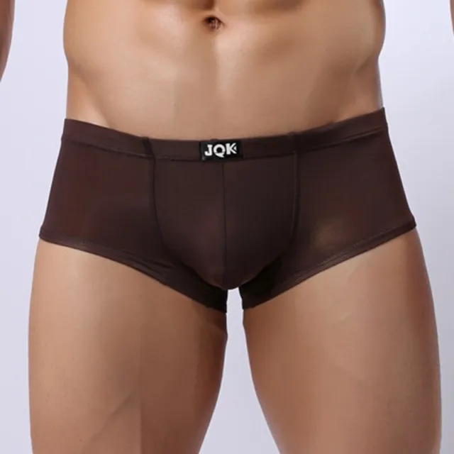 Men Boxer Shorts Underwear Bulge Pouch Nylon Breathable Underpants Size XL