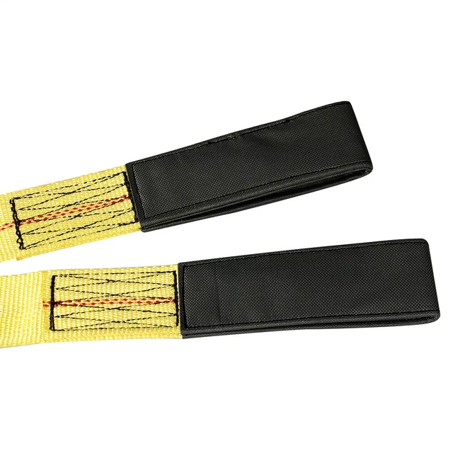6'X 2" Tow Strap Rope 2 Hooks 9000lb Towing Recovery Car Cable Towing Heavy Duty